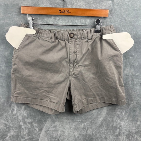 Chubbies Shorts Mens XL Gray 5.5 (5") Inseam Elastic Waist Stretch Casual Preppy - Picture 4 of 13